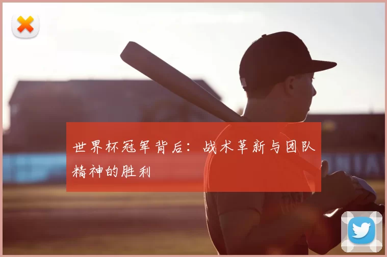 世界杯冠军背后：战术革新与团队精神的胜利