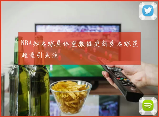 NBA知名球员体重数据更新多名球星超重引关注